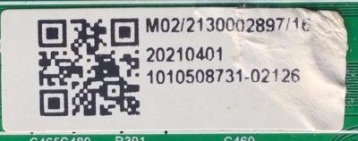 KIT DE TARJETAS PARA TV ONN / MAIN MS16010-ZC01-01 / 515C16010M08 / FUENTE TV5502-ZC02-01 / 20210402 - T-CON LG_60PIN_GOA_UHD_MU V1.3 / 2E03178A0 / 20210401 / PANEL LC550EQC-SMA4 / DISPLAY LC550EQC(SM)(A4) / MODELO 100012586	 - Imagen 6